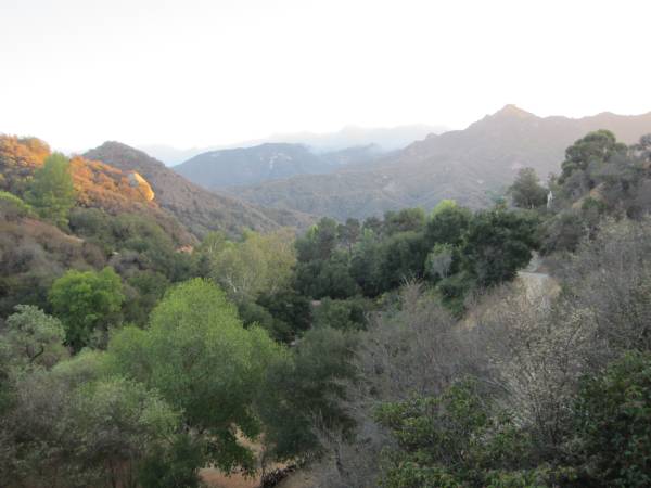 View from the hike near the apartment